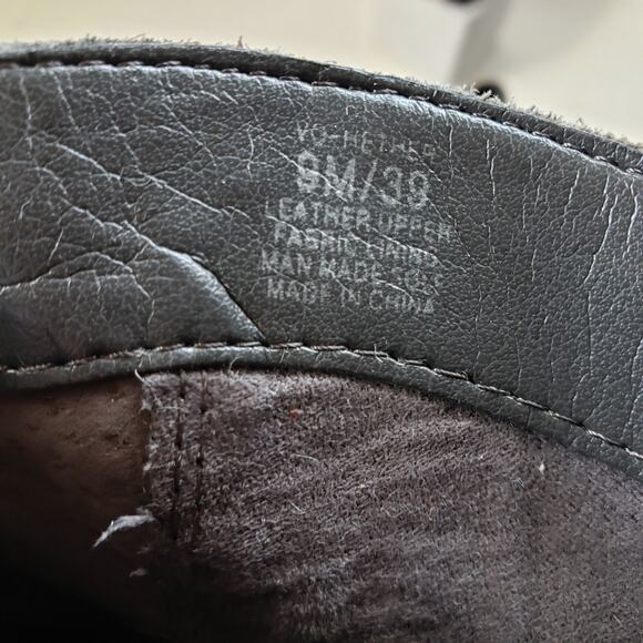 Vince Camuto Suede Fringe Ankle Womens Boots Sz 9M Boho Western Festival Chunky - Picture 11 of 14